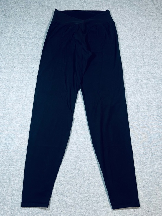 Buffbunny Collection Pants - Buffbunny Women's Large Leggings Crossover Front Black Athletic Gym Workout